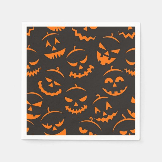 Halloween-Muster Serviette (Vorderseite)
