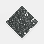 Halloween-Muster Serviette (Ecke)