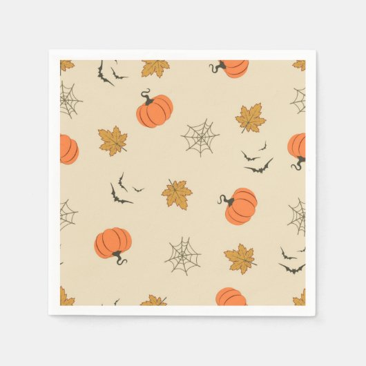 Halloween-Muster Serviette (Vorderseite)