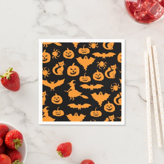 Halloween-Muster Serviette (Beispiel)