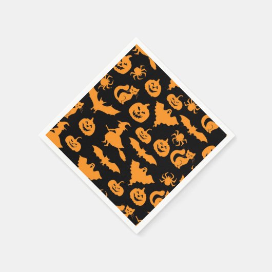 Halloween-Muster Serviette (Ecke)