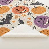 Halloween-Muster Sherpadecke (3/4)