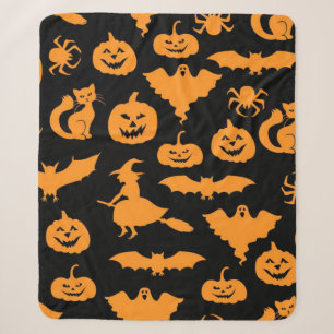 Halloween-Muster Sherpadecke