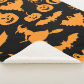 Halloween-Muster Sherpadecke (3/4)