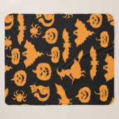 Halloween-Muster Sherpadecke (Vorderseite (Horizontal))