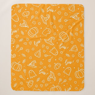 Halloween-Muster Sherpadecke
