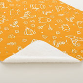Halloween-Muster Sherpadecke (3/4)