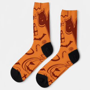 Halloween-Muster Socken