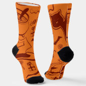 Halloween-Muster Socken (Gewinkelt)