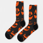 Halloween-Muster Socken (Linkes Detail)