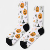 Halloween-Muster Socken (Linkes Detail)