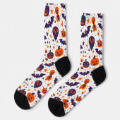 Halloween-Muster Socken (Linkes Detail)