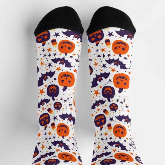 Halloween-Muster Socken (Oben)
