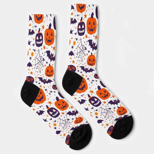 Halloween-Muster Socken (Rechts)