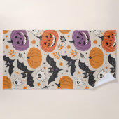Halloween-Muster Strandtuch (Vorderseite)