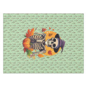 Halloween-Muster tanzender Skelette Tischdecke (Vorderseite (Horizontal))
