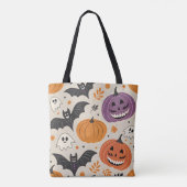 Halloween-Muster Tasche (Rückseite)