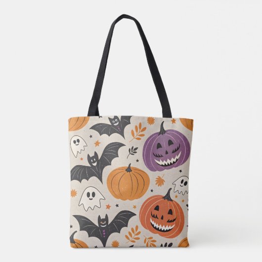 Halloween-Muster Tasche (Rückseite)