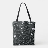 Halloween-Muster Tasche (Rückseite)