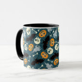 Halloween-Muster Tasse (Vorderseite Links)