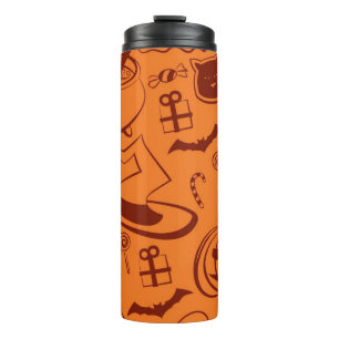 Halloween-Muster Thermosbecher