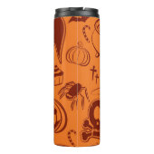 Halloween-Muster Thermosbecher (Rückseite)