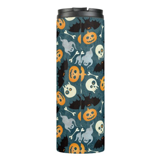 Halloween-Muster Thermosbecher (Rückseite)