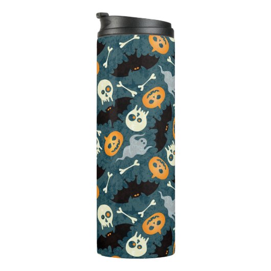 Halloween-Muster Thermosbecher (Nach rechts gedreht)