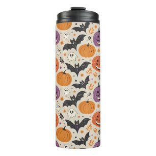 Halloween-Muster Thermosbecher