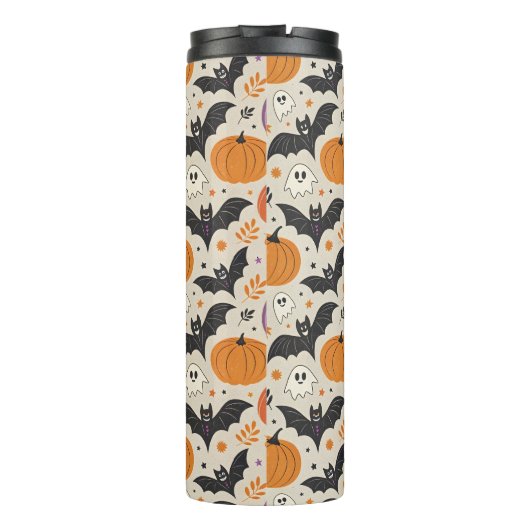 Halloween-Muster Thermosbecher (Rückseite)