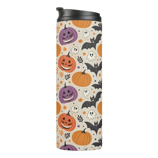 Halloween-Muster Thermosbecher (Nach rechts gedreht)