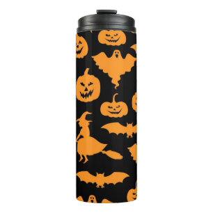 Halloween-Muster Thermosbecher