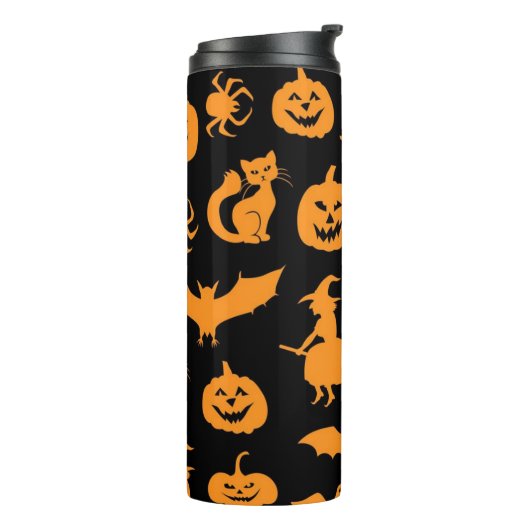 Halloween-Muster Thermosbecher (Nach links gedreht)