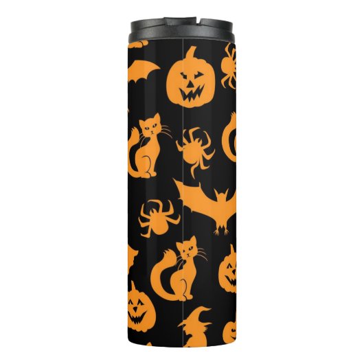 Halloween-Muster Thermosbecher (Rückseite)