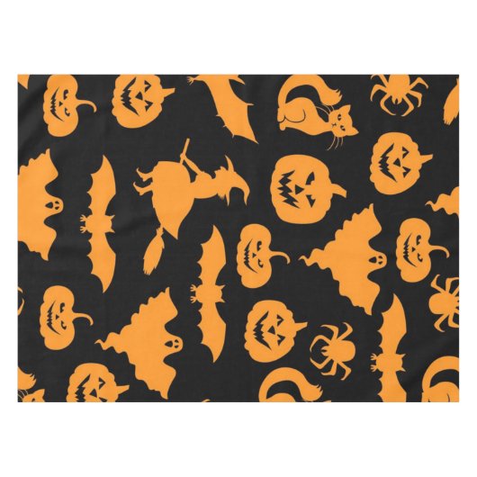 Halloween-Muster Tischdecke (Vorderseite (Horizontal))