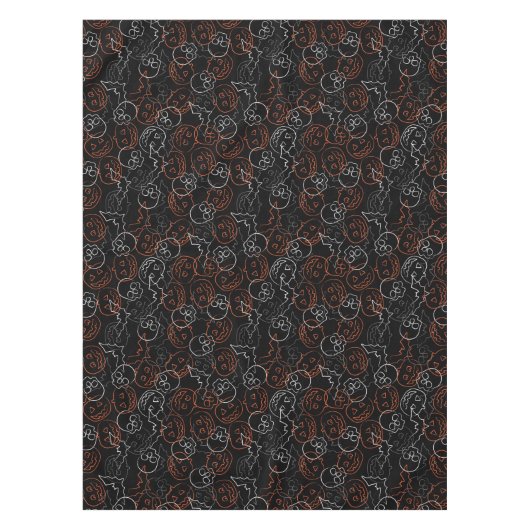Halloween-Muster Tischdecke (Vorderseite)