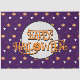 Halloween-Muster und Nachricht Seidenpapier