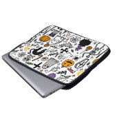 Halloween-Muster. Vintager Hintergrund Laptopschutzhülle (Vorne Knopf)