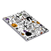 Halloween-Muster. Vintager Hintergrund Notizblock (Rechte Seite)