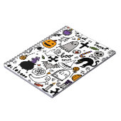 Halloween-Muster. Vintager Hintergrund Notizblock (Linke Seite)