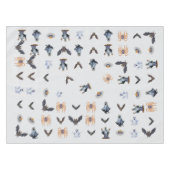 Halloween-Muster von Kreaturen Tischdecke (Vorderseite (Horizontal))