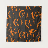 Halloween-Muster Wandteppich (Vorderseite (Horizontal))