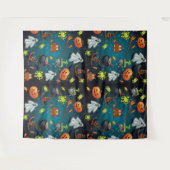 Halloween-Muster Wandteppich (Vorderseite (Horizontal))