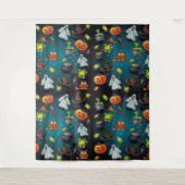 Halloween-Muster Wandteppich (Vorderseite)