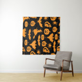 Halloween-Muster Wandteppich (Beispiel (Horizontal))
