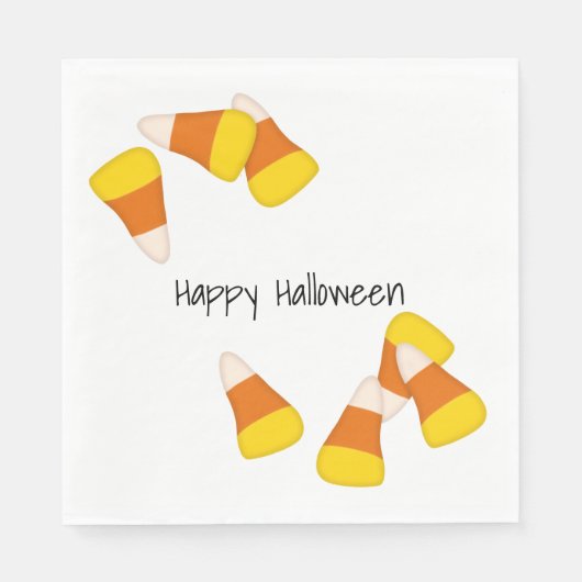 Halloween-Muster zufällige Maisstücke Serviette (Vorderseite)