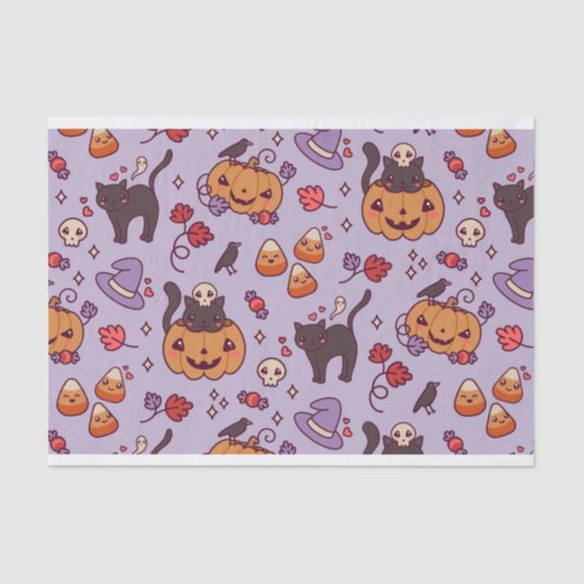 Halloween-Musterdekoration Kaffee Tasse Taschentuc Seidenpapier (Vorderseite)