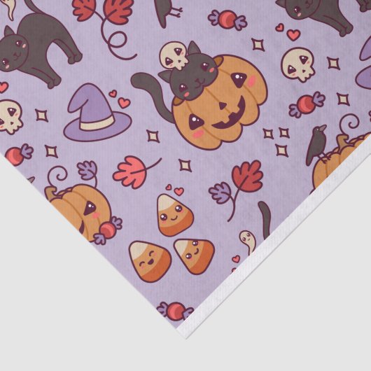 Halloween-Musterdekoration Kaffee Tasse Taschentuc Seidenpapier (Ausschnitt)