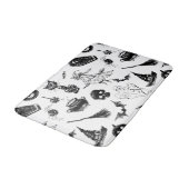 Halloween-Musterdesign Badematte (Schrägansicht)