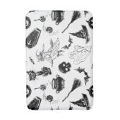 Halloween-Musterdesign Badematte (Vorderseite Vertikal)
